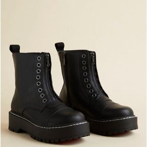 Womens Torrid Platform Combat Boots